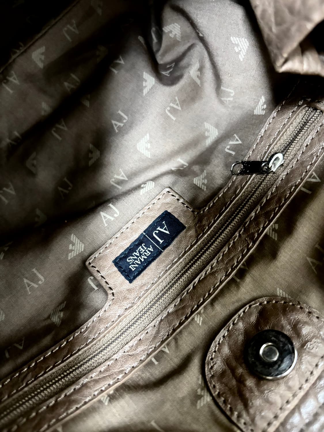 “Armani Jeans” Brown Leather Chain Bag 상품이미지8