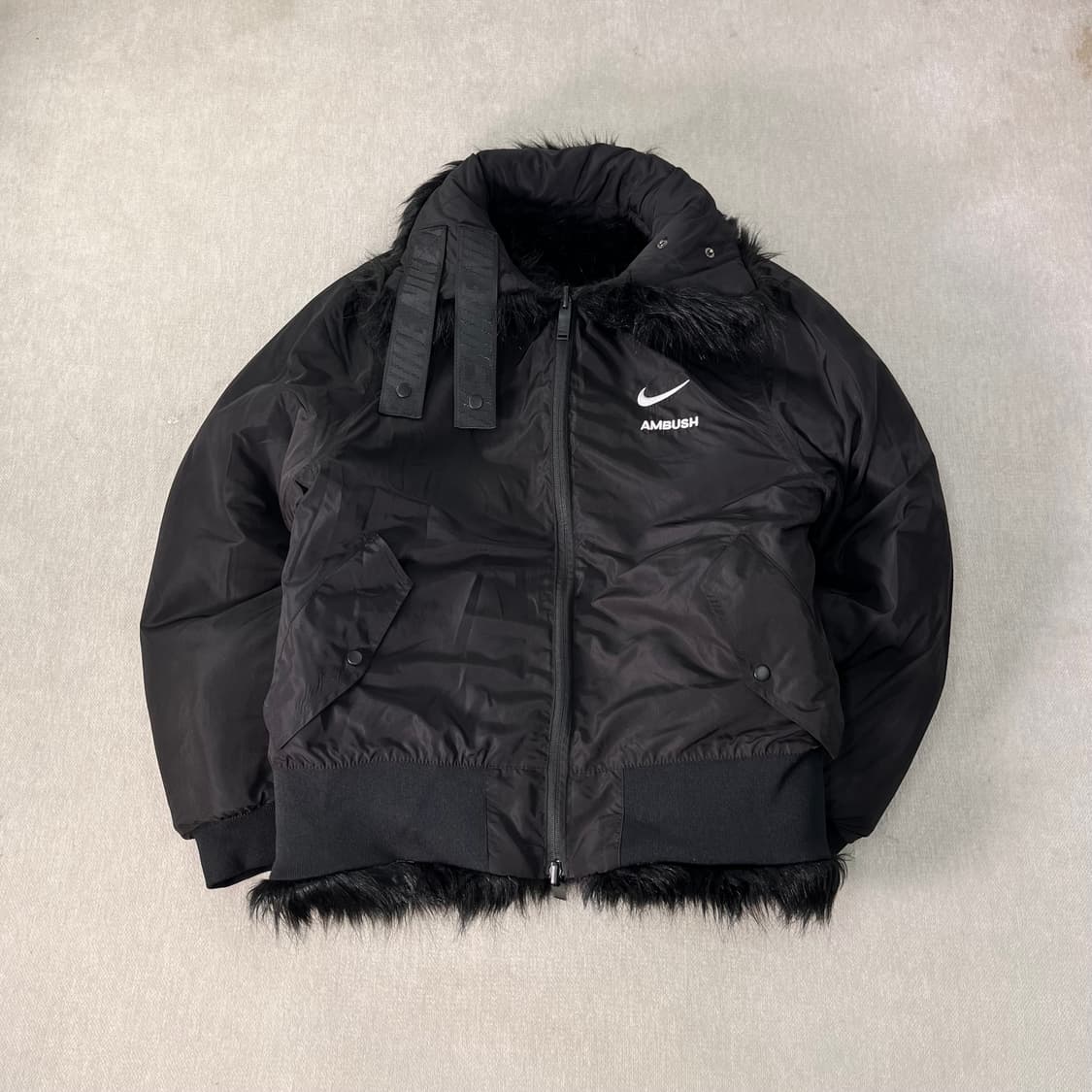 100 나이키 x 앰부쉬 리버시블 포우퍼 코트 블랙 상품이미지3