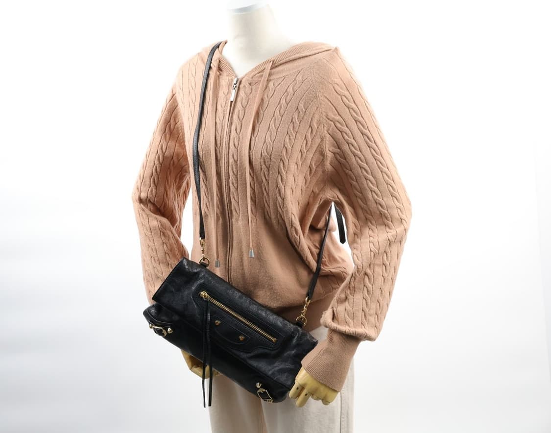 발렌시아가 자이언트 12 엔벨로프 클러치 레더 가죽 크로스백 상품이미지10