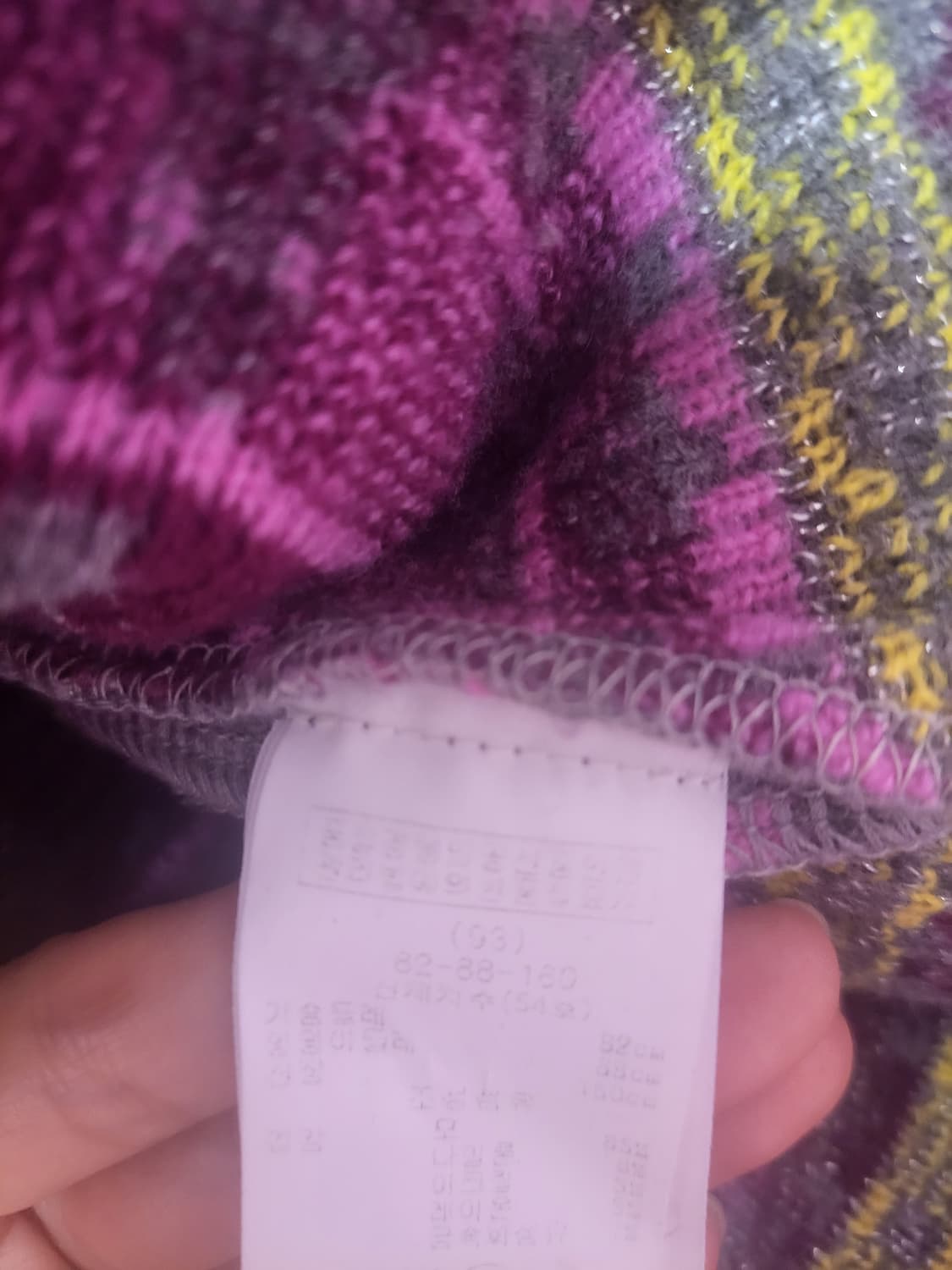 급처상태좋음!레니본 하트,버섯,벌 패턴 귀요미 니트 원피스 상품이미지4