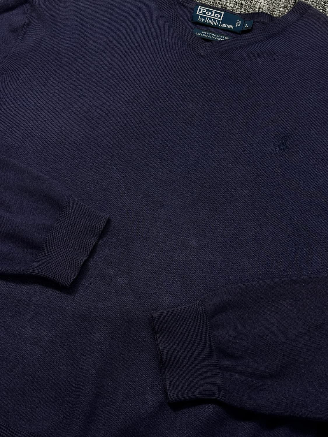 폴로 랄프로렌 브이넥 코튼 니트 스웨터 상품이미지3