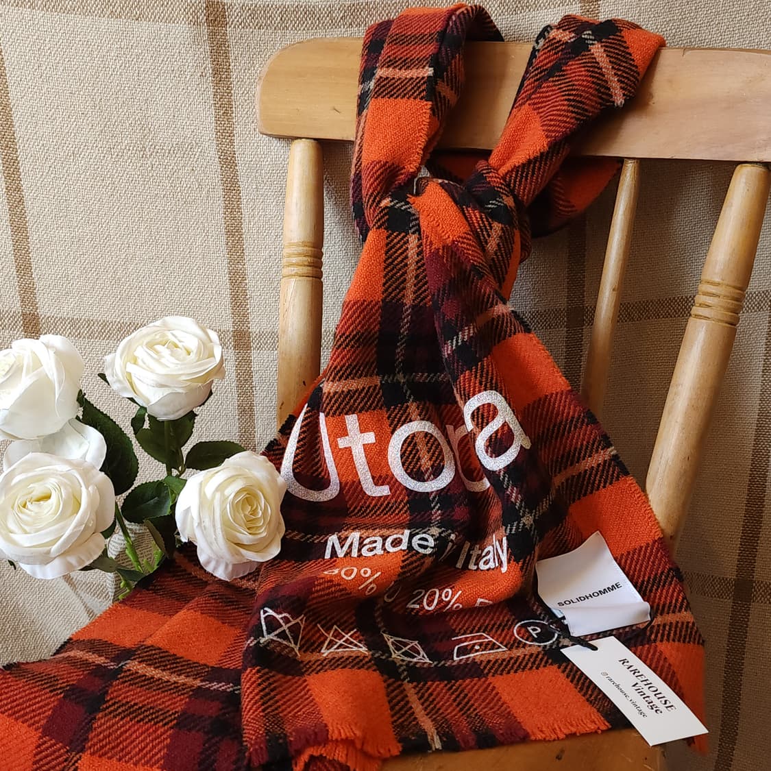 솔리드옴므 유토피아 체크울 빅 머플러 목도리 우영미 상품이미지2