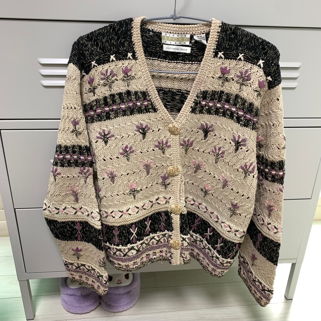 빈티지 모리걸 하구미 자수 가디건 상품이미지1