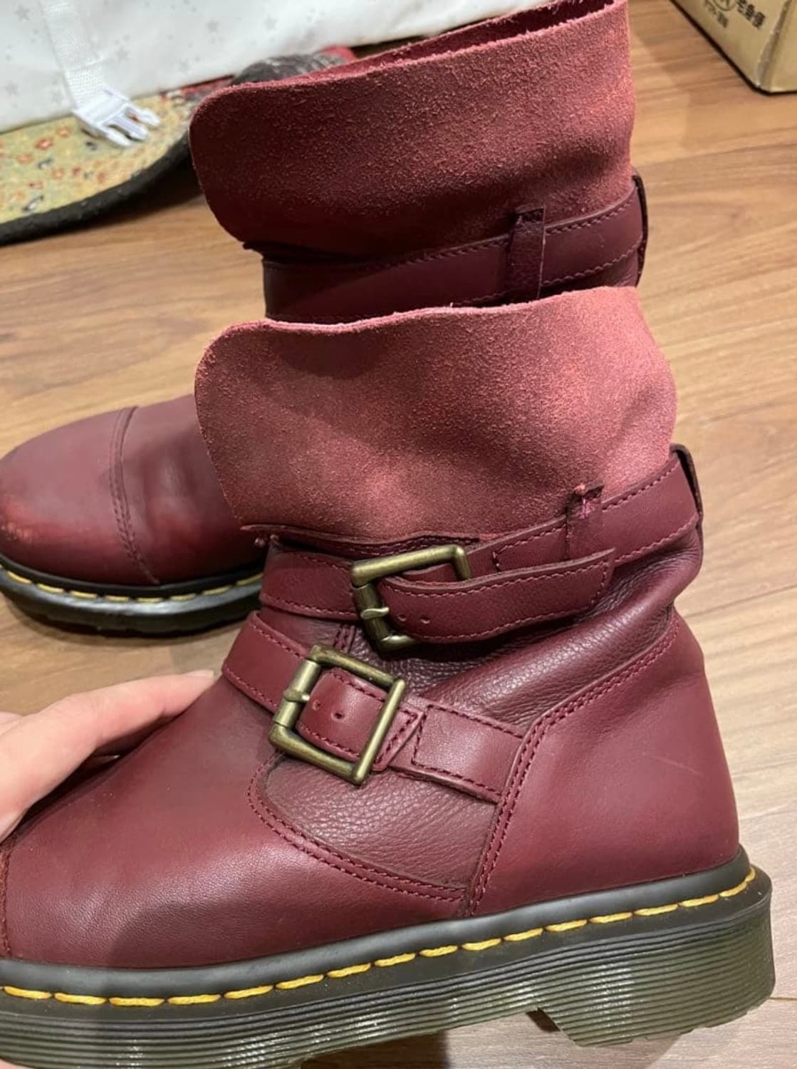 닥터마틴Dr.Martens 슬라우치 부츠 스트랩 부츠 245 상품이미지9