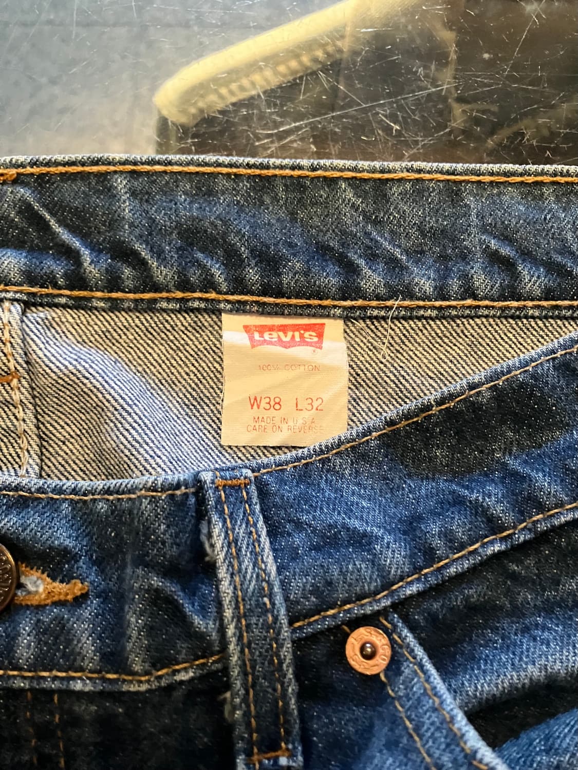 90s USA Levis 517 Boot Cut Denim Pants 상품이미지9