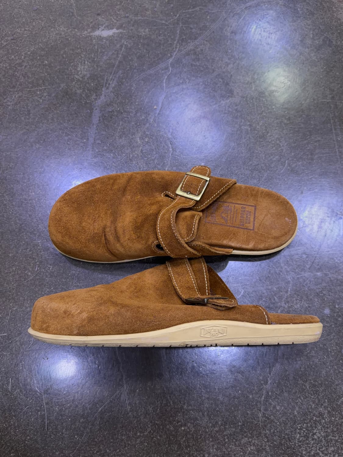 아일랜드 슬리퍼 스웨이드 브라운 블로퍼 뮬 타우페 피넛 290 상품이미지6