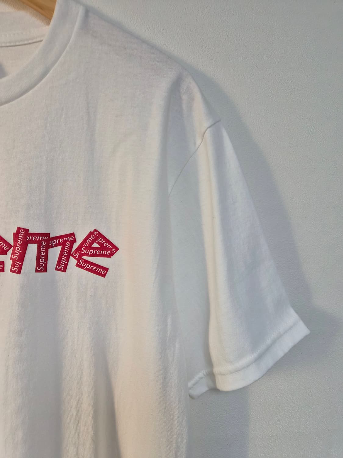 슈프림supreme 로고 티셔츠 M사이즈 - T62 상품이미지3