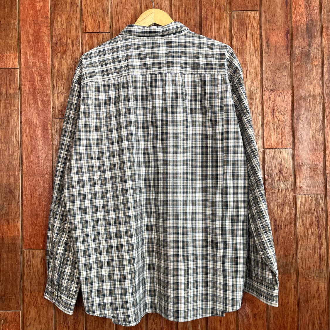 LL Bean 베이지 체크 셔츠 상품이미지2