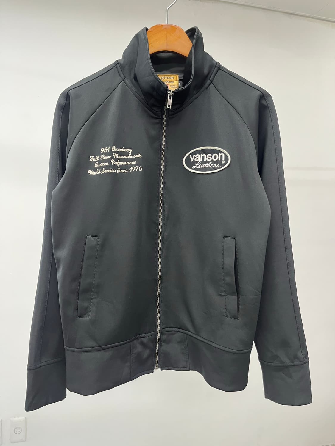 Vanson leather 밴슨 레더 집업 트랙 자켓 상품이미지2