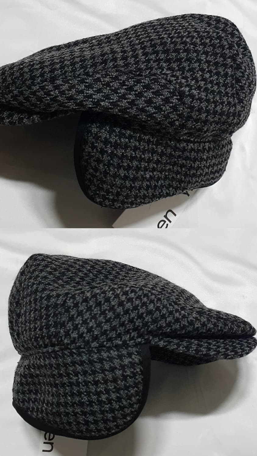제비체크 오픈와이와이 해리스 트위드 바이시클 폴더블 이어 플랩스 볼캡  상품이미지5