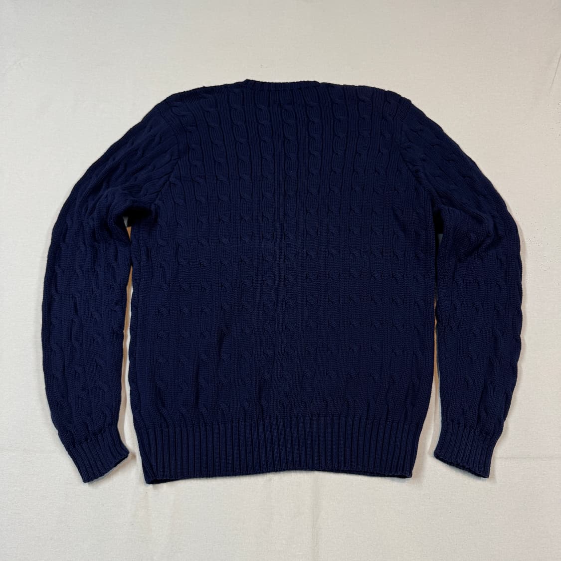 L) 폴로 랄프로렌 케이블 꽈배기 니트 네이비 상품이미지5