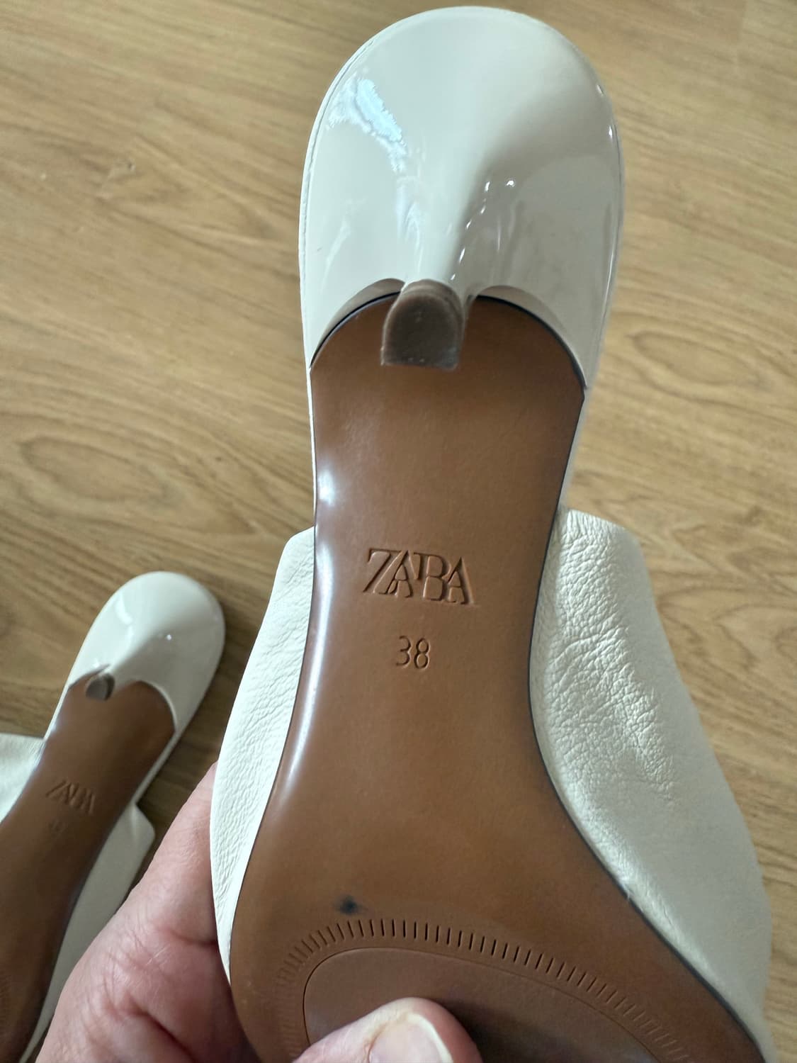 자라 Zara 아이보리 뮬 38 상품이미지5