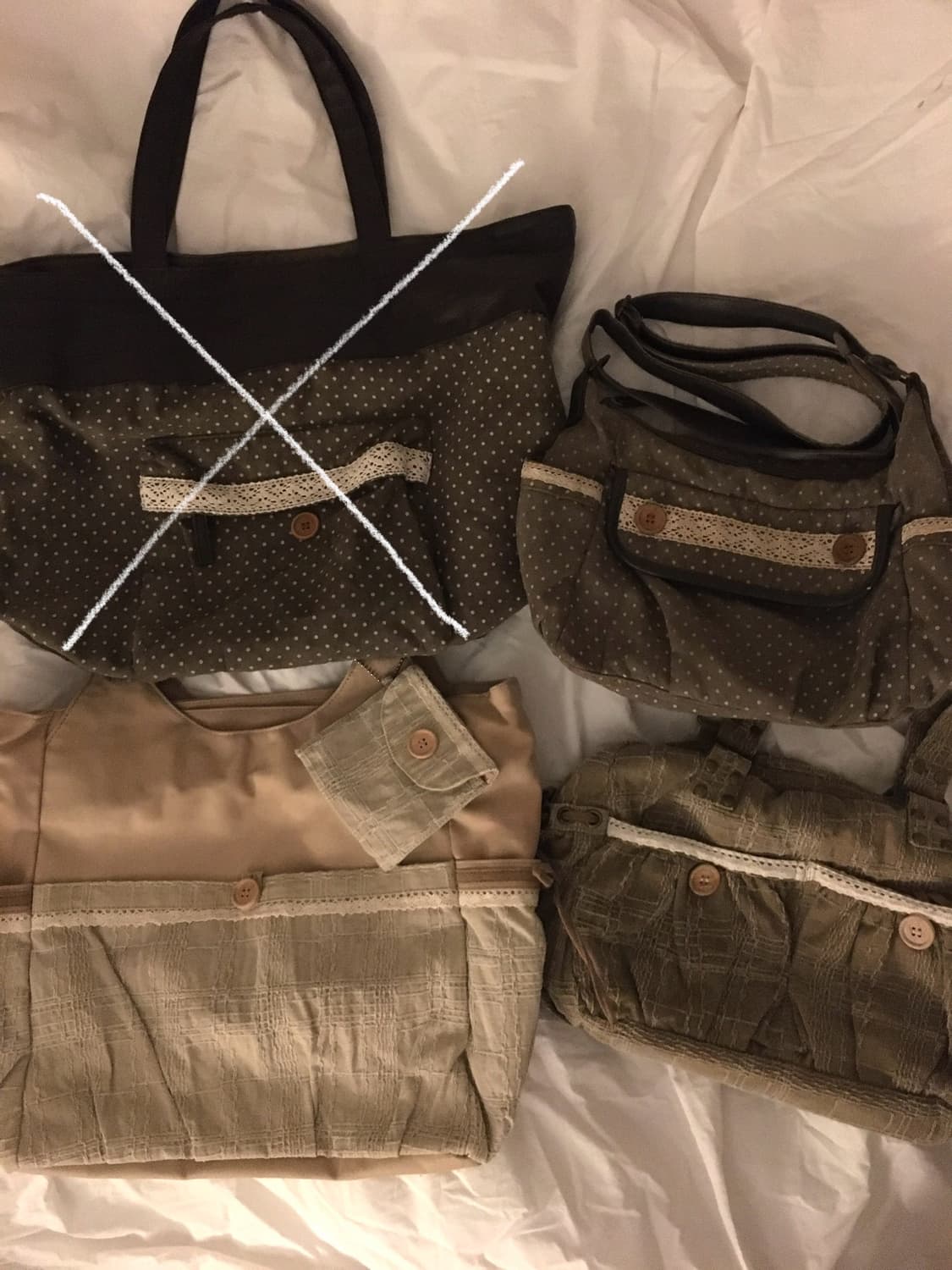 일괄 모리걸 빈티지 가방 급처 상품이미지1