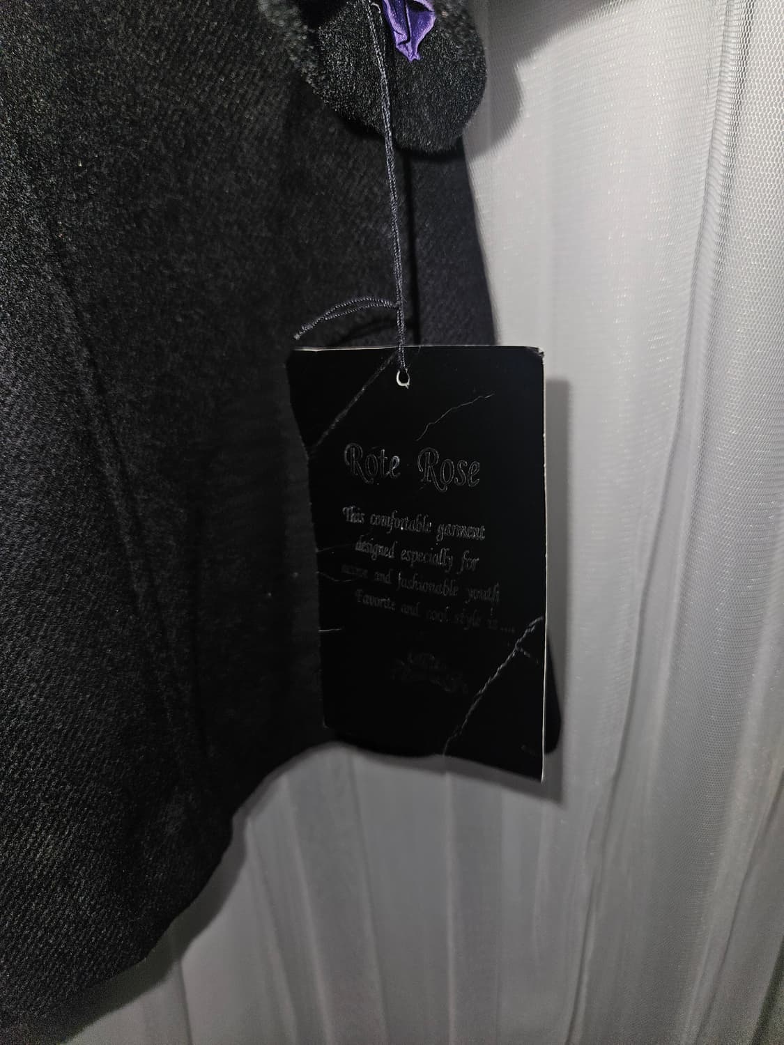 rote rose 블랙 카라 원피스 코트 니혼진 공겜여주 히메갸루 고스 상품이미지4