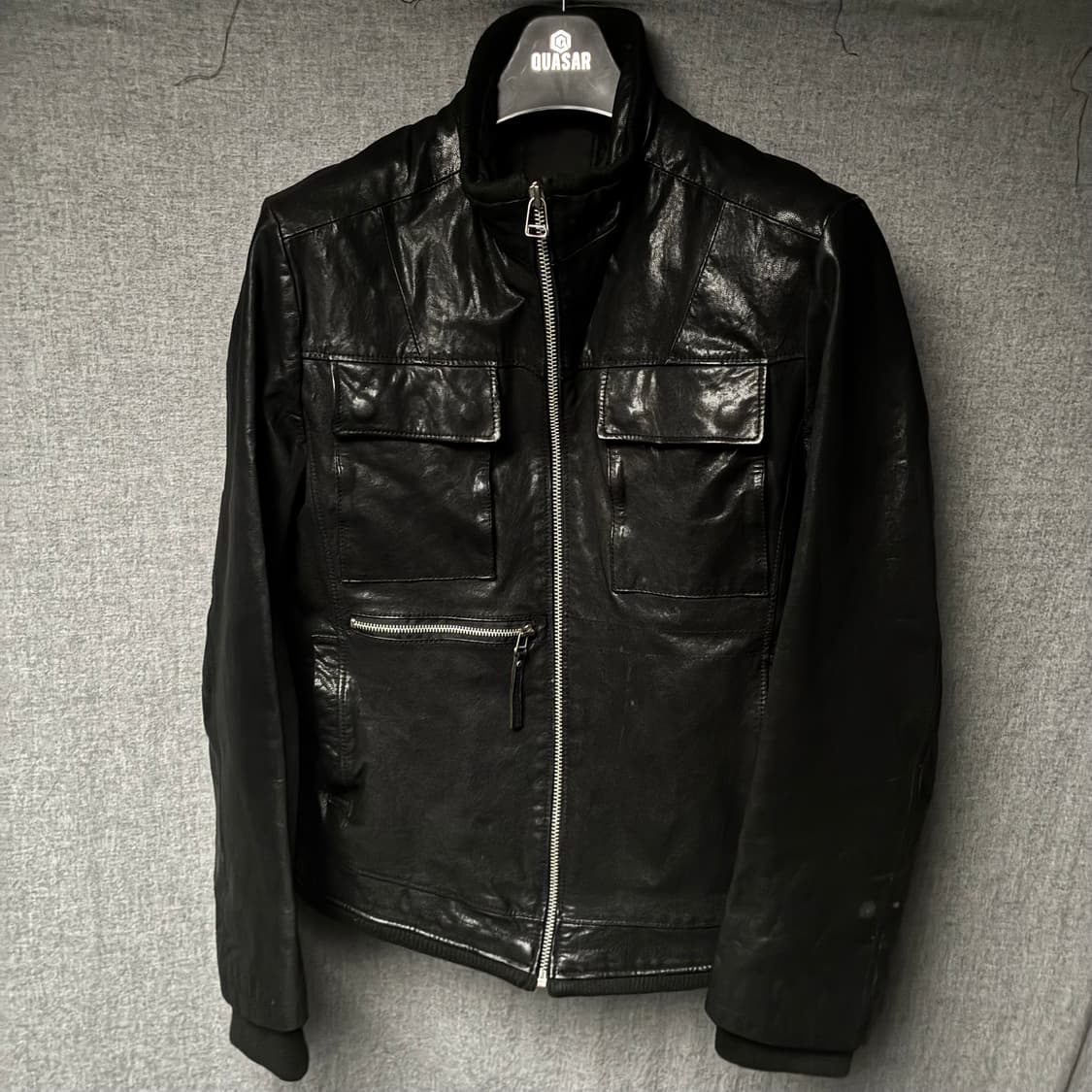 lamb skin pocket leather jacket 상품이미지4