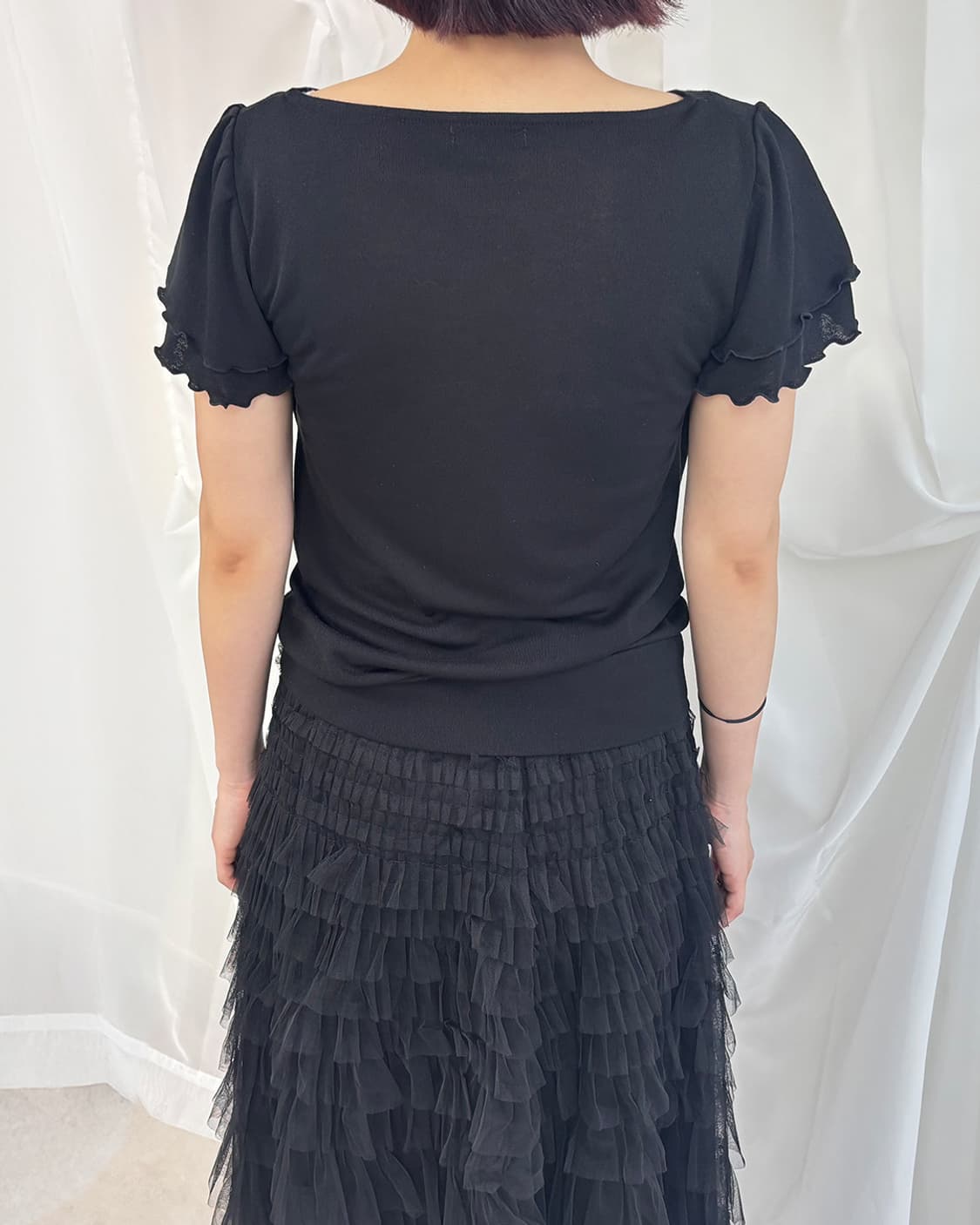PRASH NOTES neck drape cowl top 상품이미지3