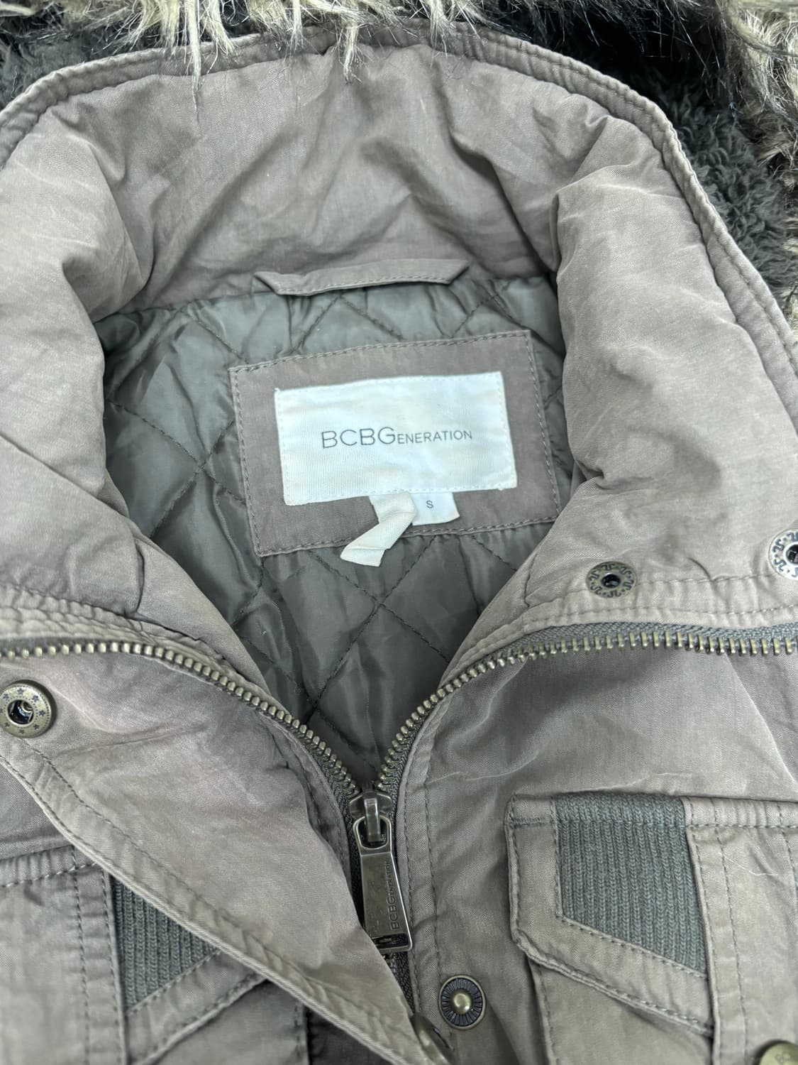 [BCBG]Y2K Grunge Fur Multi Pocket Jacket 상품이미지7