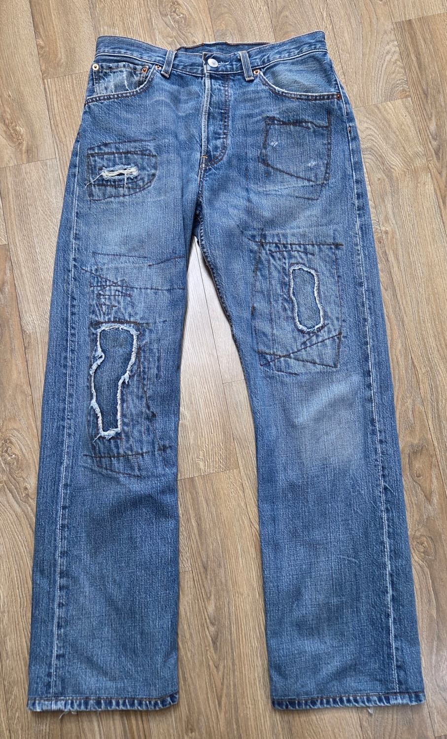 빈티지 패치워크 리바이스 501 상품이미지1