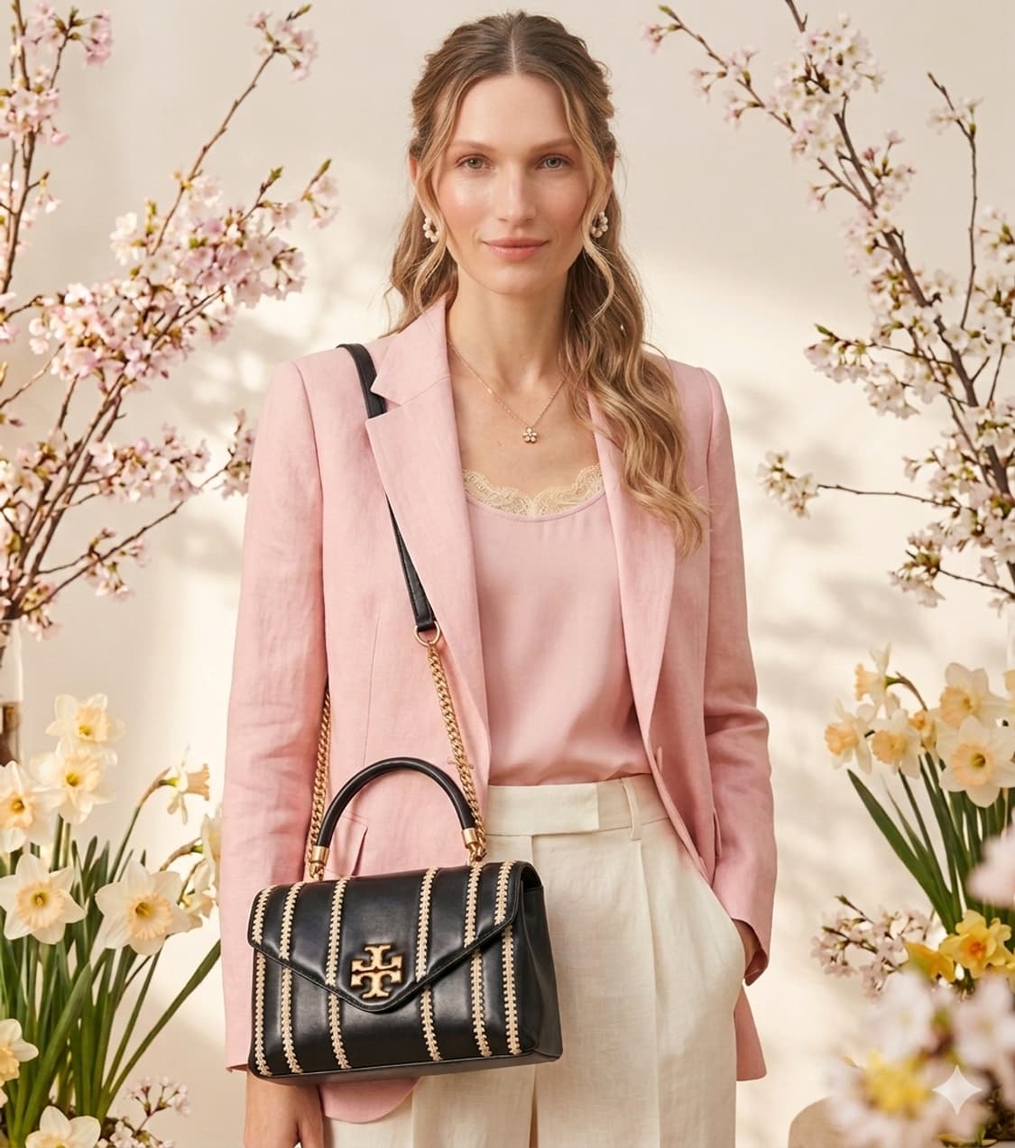 가격조정 | 토리버치 키라 사첼백 블랙 금장 2way 가방 정품 상품이미지1