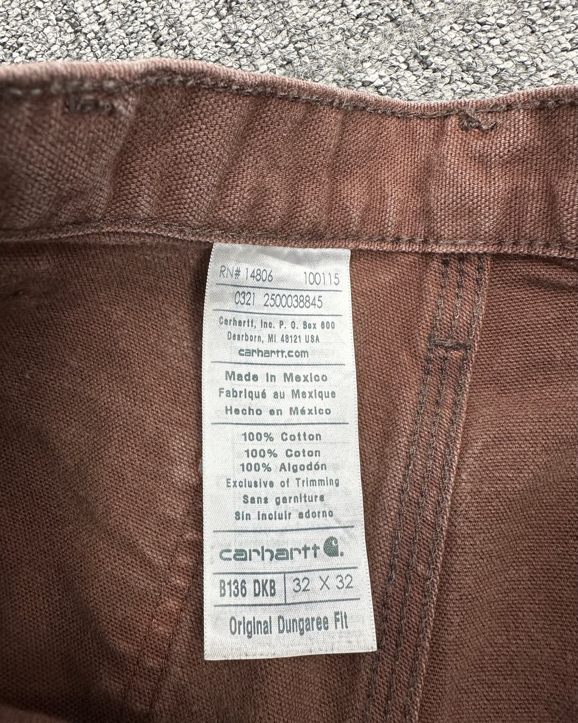 (허단41)칼하트 더블니 팬츠-M1712 상품이미지5