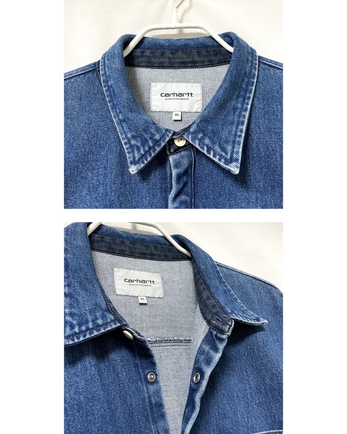 칼하트 SALINAC 살리낙 데님 워크셔츠 자켓 XL _ 중청 상품이미지6