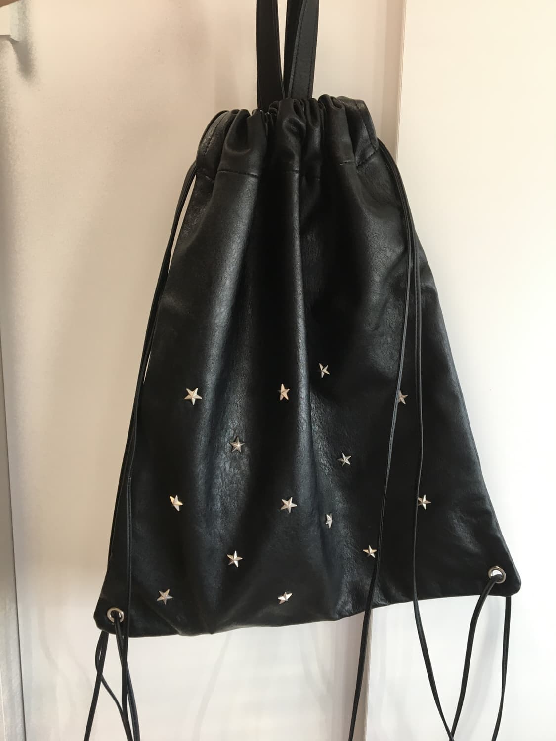 aeae 스텔라 레더 짐색 블랙 STELLA LEATHER GYMSACK 상품이미지5