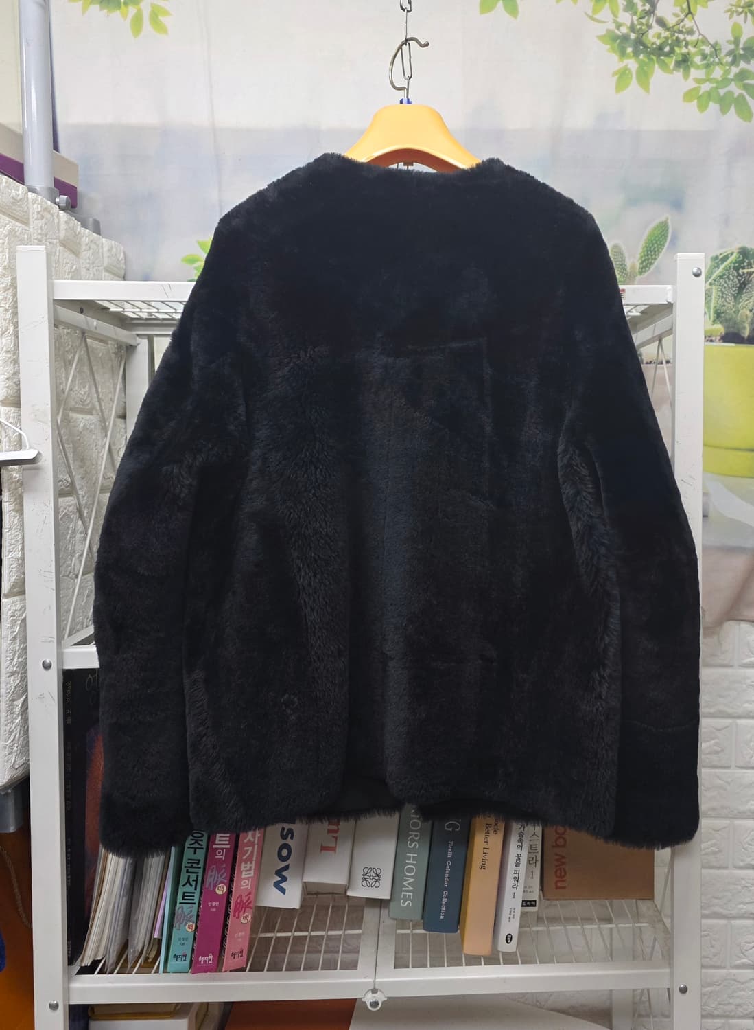 로보 여성 양면무스탕 슬림55 양가죽 양털 리버시블 무스탕 AD36 상품이미지6