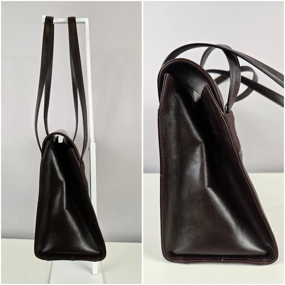 살바토레 페라가모 바라 플랩 숄더백 가방 정품 브라운 페레가모 상품이미지7