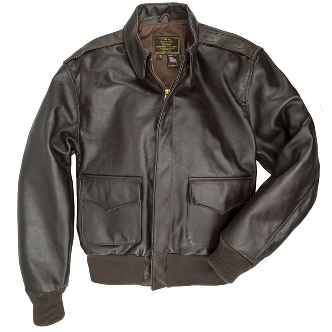 콕핏usa a-2 WWII 말가죽 A-2 재킷 Z2107H 마호가니40 상품이미지1
