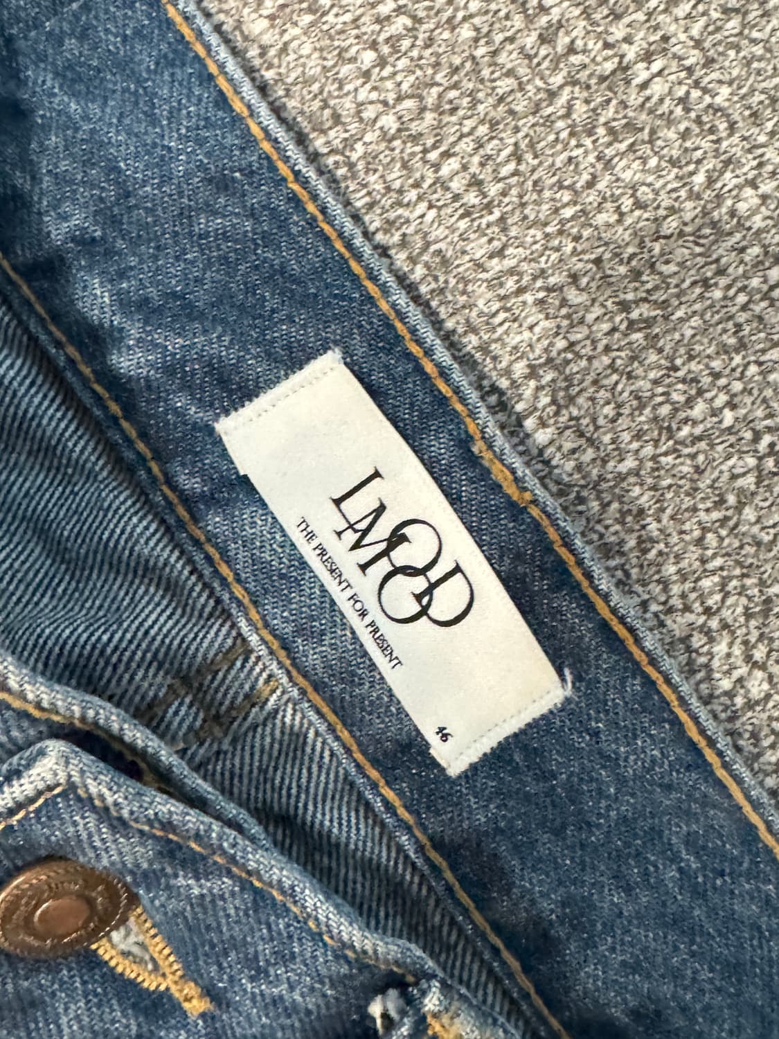 엘무드 잔느 플레어 데님 팬츠 46 상품이미지6