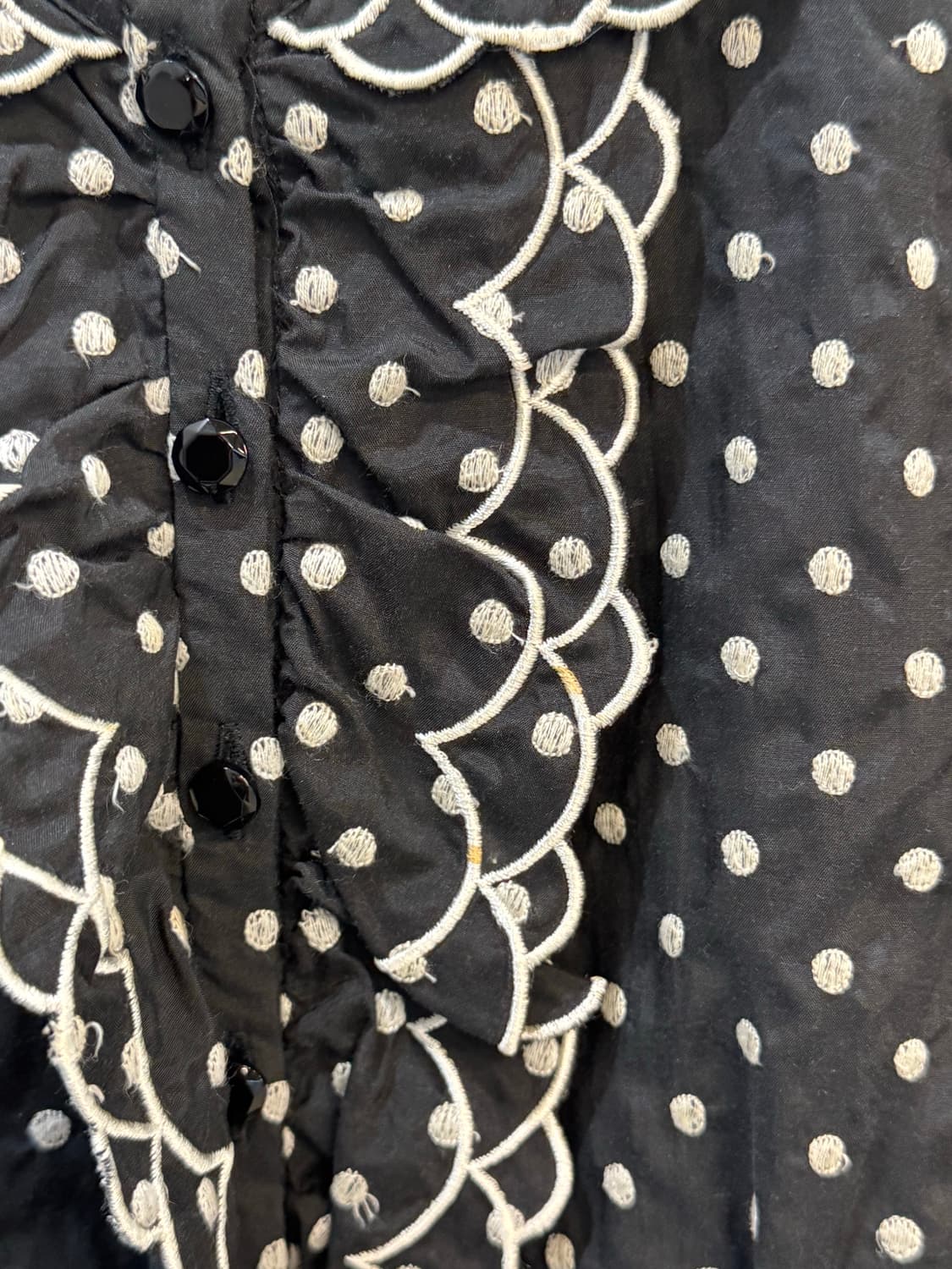 vintage dot lace blouse 상품이미지4
