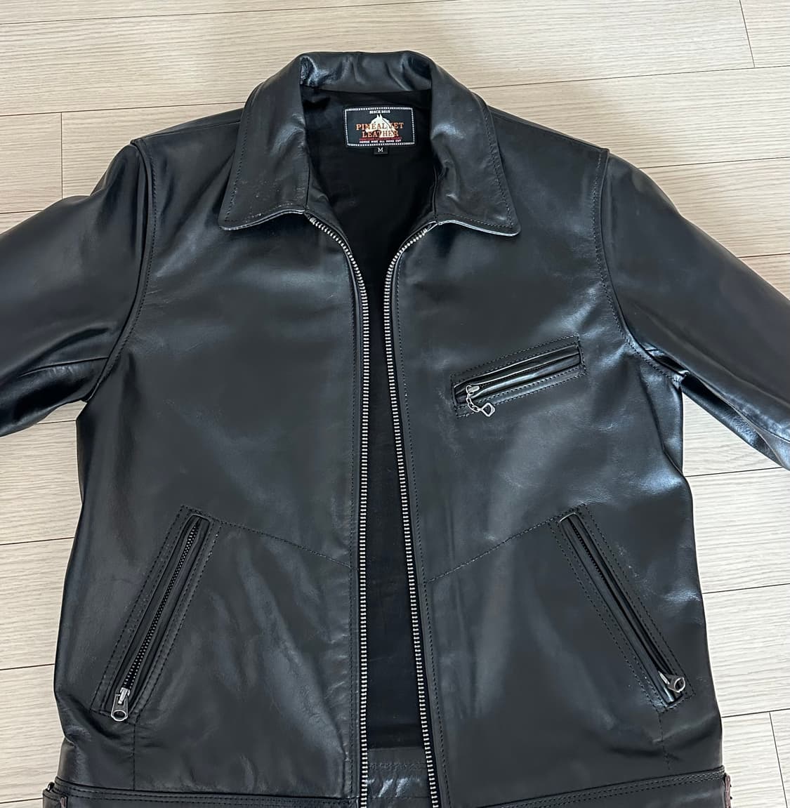 1930‘s 스포츠자켓 말가죽 홀스하이드 레더파크 멀홀랜드 하이웨이맨 상품이미지2