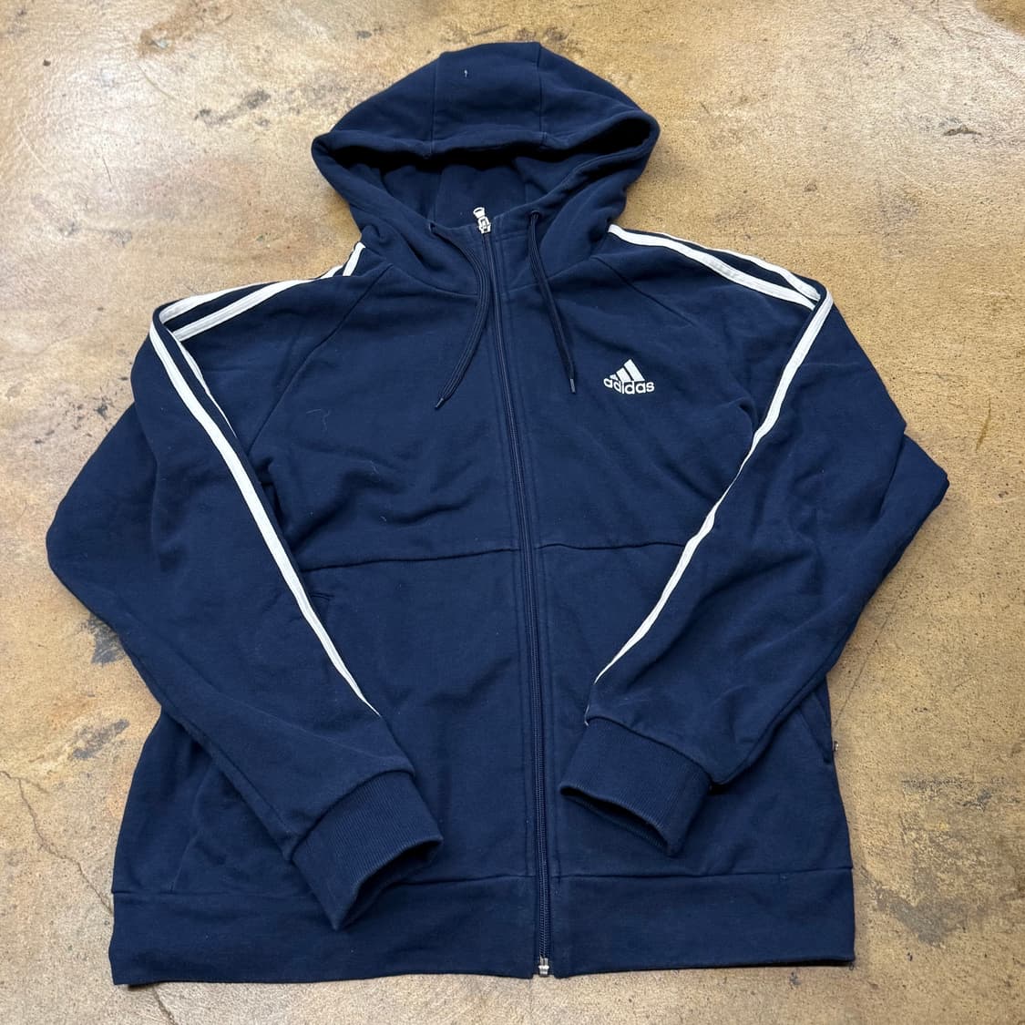아디다스 네이비 트랙탑 후드집업 상품이미지2