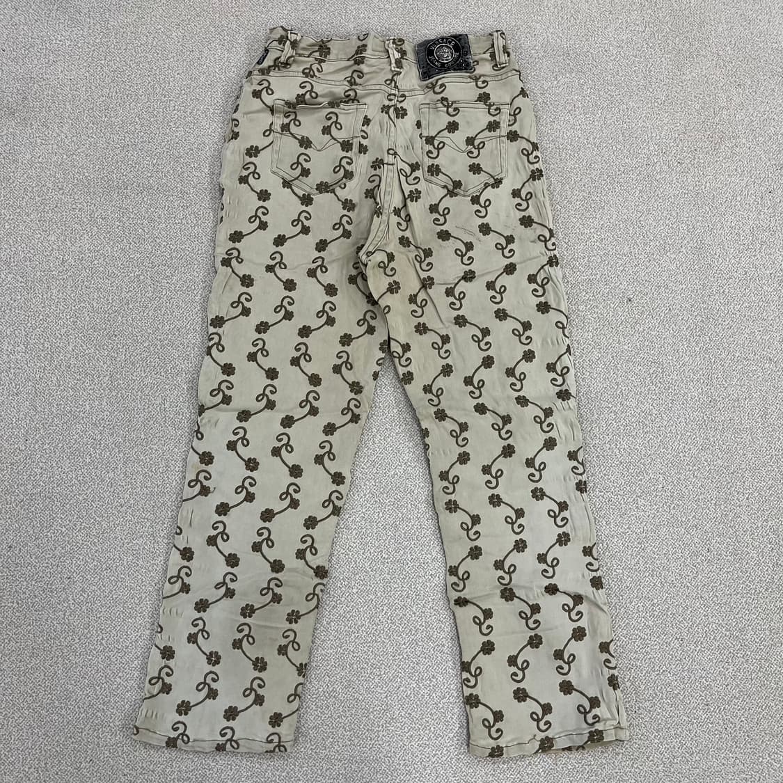 실측확인 베르사체 플라워자수 바지 0122M2 상품이미지5