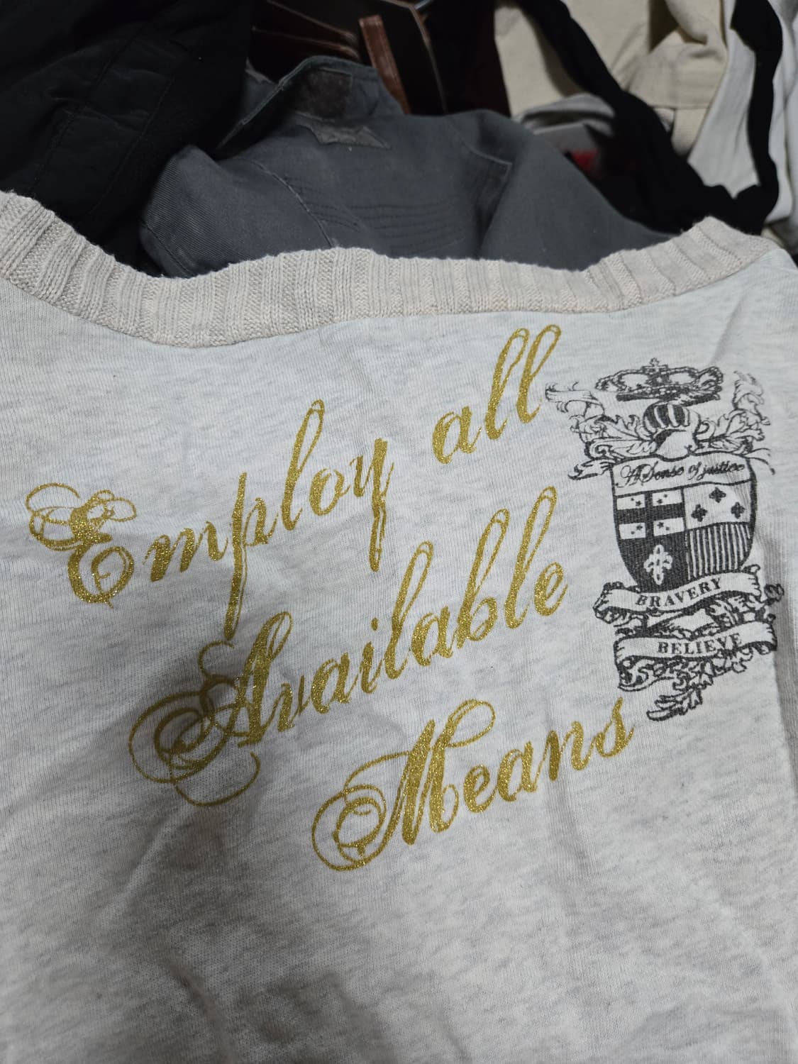 빈티지 y2k 맨투맨 뒷면 프린팅 상품이미지4