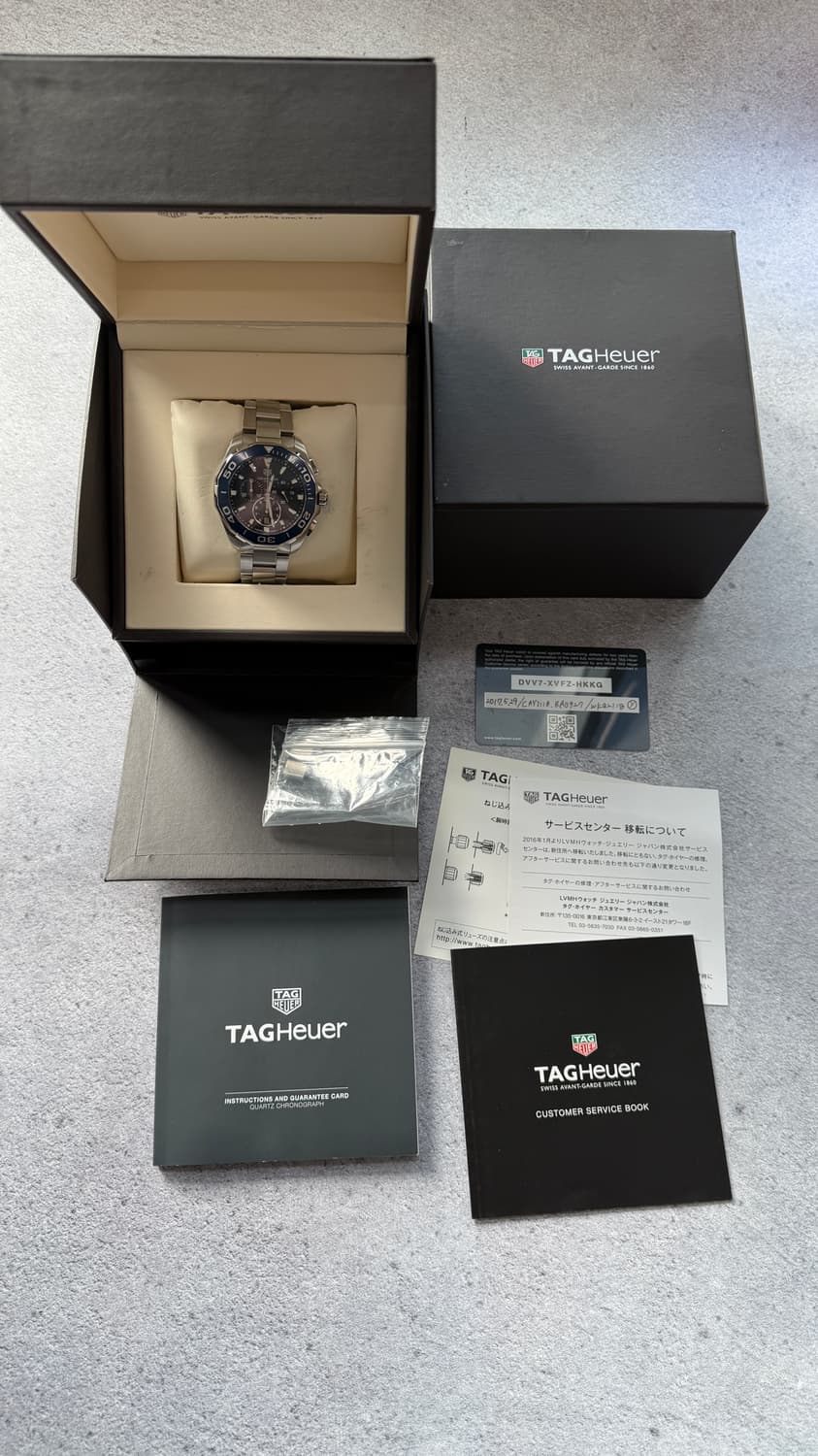 태그호이어 아쿠아레이서 크로노그래프 시계 판매합니다. 상품이미지8