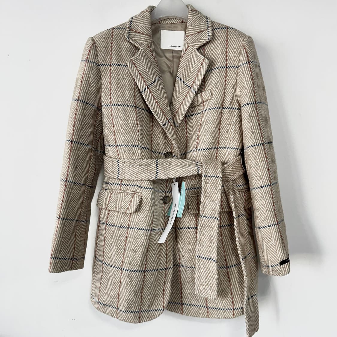 미미씨엘 울 체크 코트 자켓 [새상품] 상품이미지3