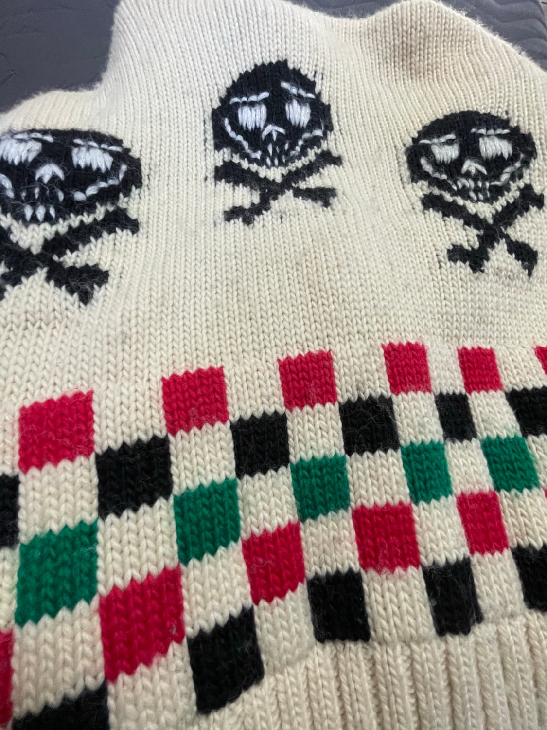 앤더슨벨 체커보드 코위찬 집 가디건 M 상품이미지3