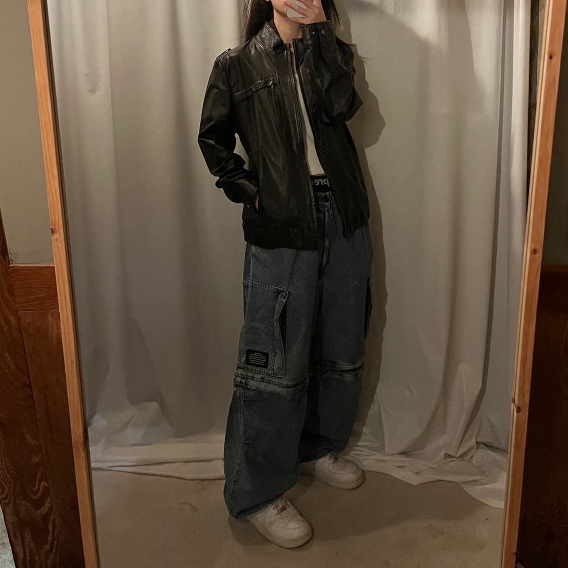 BASSO 염소가죽 자켓 브라운 상품이미지4