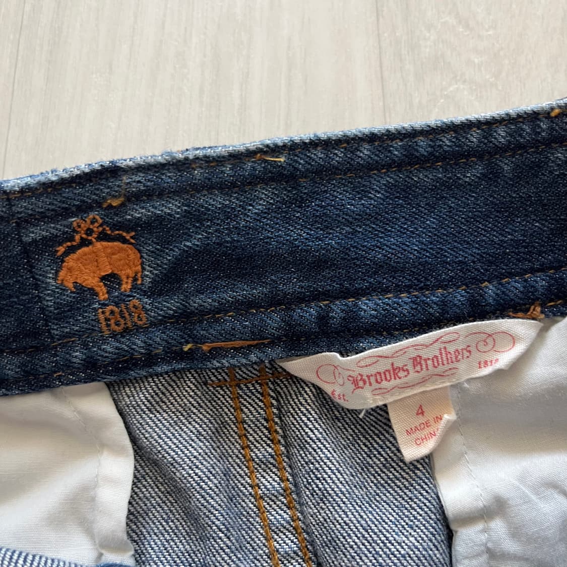 Brooks Brothers . 브룩스브라더스 카고 데님 미니스커트 상품이미지5