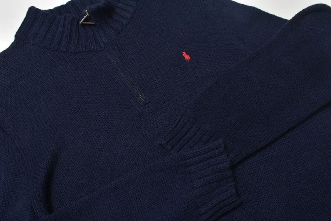 폴로 랄프로렌 헤비 코튼 반집업 니트 XXL N1121 상품이미지5