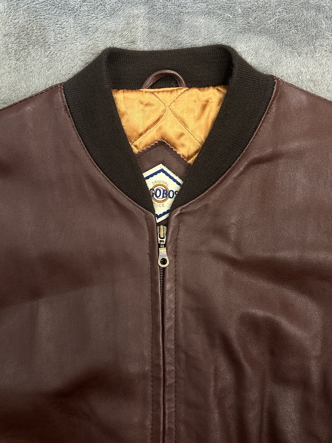 90s HUGO BOSS 레더 봄버 자켓 52 상품이미지4