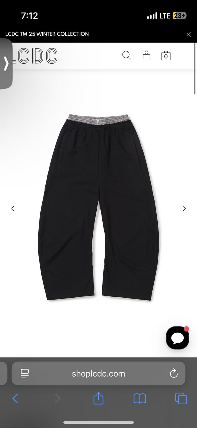 LCDC 레이어드 체크 스웻팬츠 상품이미지5