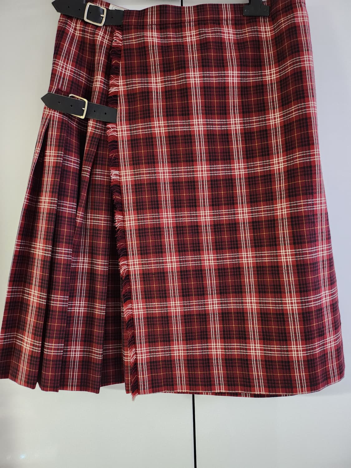 버버리 체크 플리츠 스커트 상품이미지1