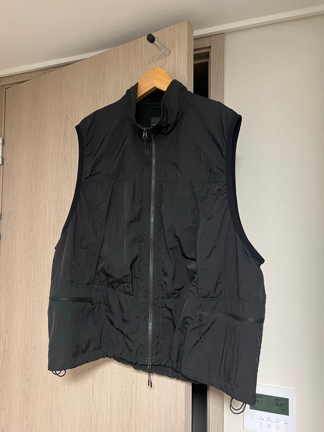 3사이즈) 모이프 24ss mil pcu vest 블랙 상품이미지2