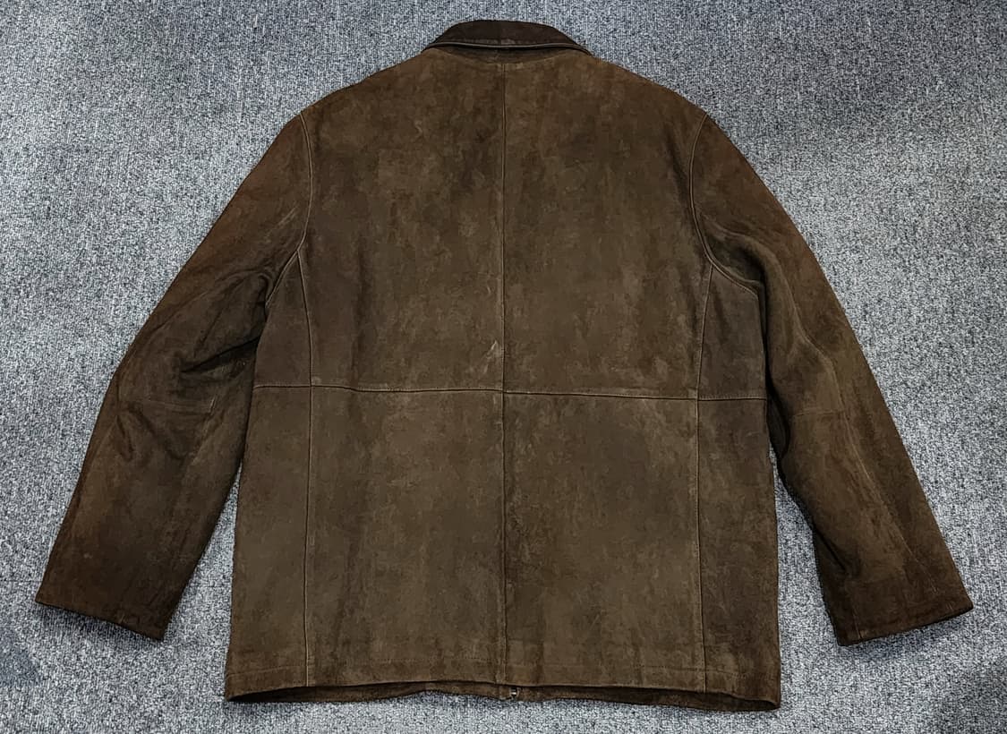 런던포그 산양가죽 스웨이드 빈티지 집업 자켓 100 상품이미지2