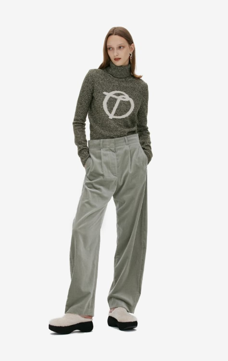 더오픈프로젝트 21FW 심볼 키드 모헤어 터틀넥 스웨터 PN7872 상품이미지2