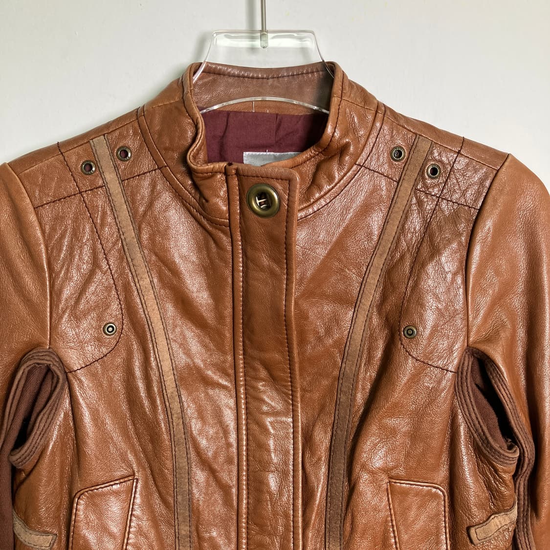 DOHC 브라운 크롭 양가죽 자켓 S 상품이미지4