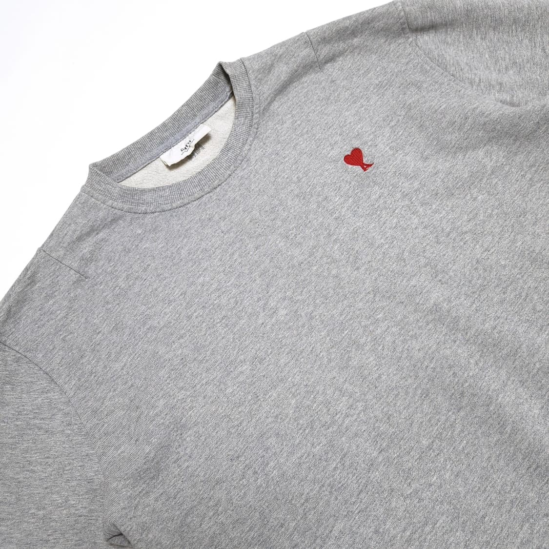 아미 ami 스몰로고 맨투맨 스웻셔츠 그레이 상품이미지2