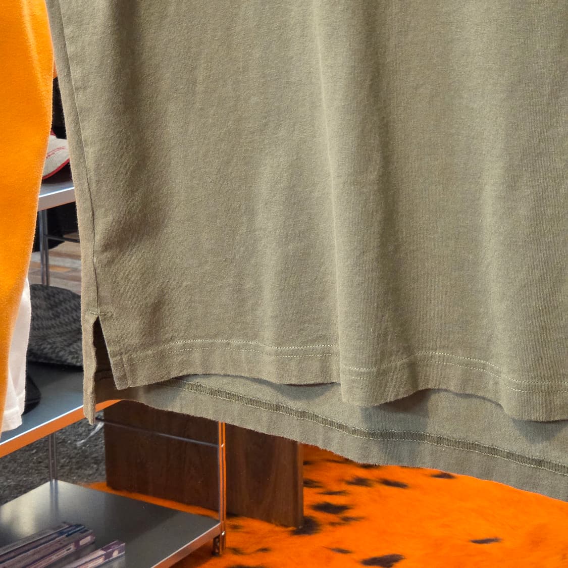 JPN 챔피온 카키 빅 프린팅 오버핏 반팔 상품이미지4